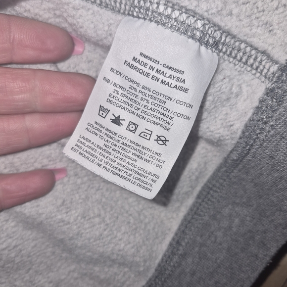 Nike Kids Heather Gray Logo Sweatshirt - Picture 2 of 4